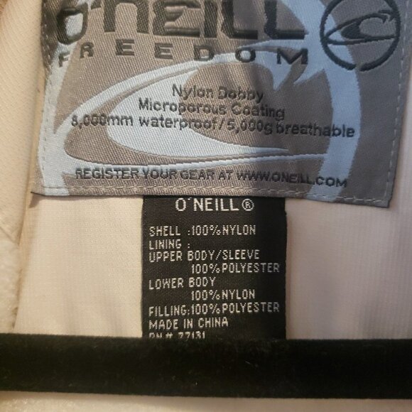 O'Neill Freedom Mens S Ski Snow Insulated Jacket 8K Waterproof Hooded READ - Picture 5 of 8